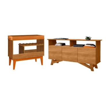 Imagem de Conjunto Rack e Adega Vilarreal Nature