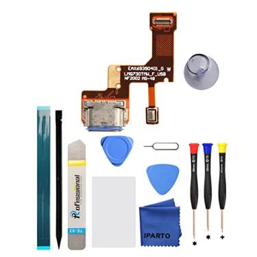 Imagem de iParto Substituição da porta de carregamento para LG Stylo 6 Q730 Q730AM Q730TM Q730NM Kit de substituição de porta de carregamento para LG Stylo 6 LMQ730TM LM-Q730TM USB Flex Dock de substituição