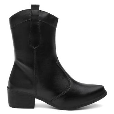 Imagem de Bota Feminina Western Texana Confortável Country Cano Curto-Feminino