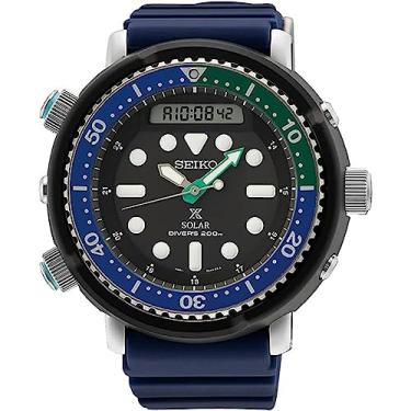 Imagem de SEIKO Prospex Relógio masculino analógico-digital com mostrador preto SNJ039