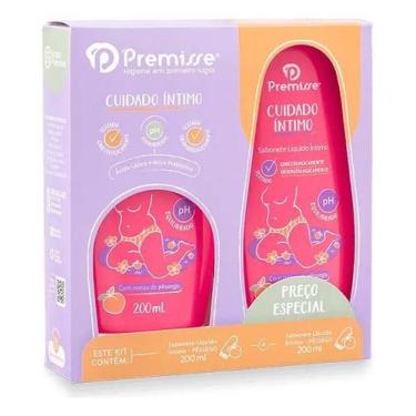 Imagem de Kit 2 Sabonete Íntimo Feminino Pêssego 200ml Premisse