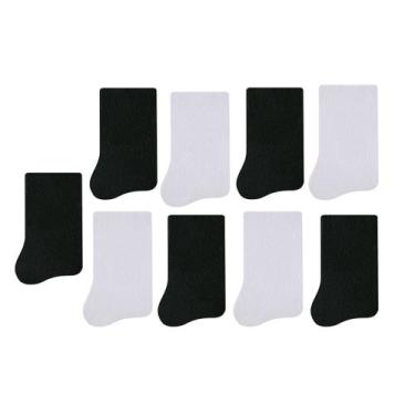 Imagem de 9 Pares De Meias Feminina Selene Anatômicas Cano Médio Sem Punho, Únic