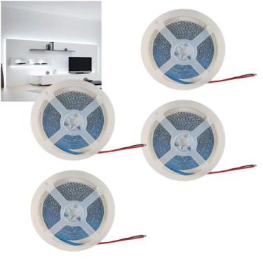 Imagem de Fita Led 6500 16W 5 Metros 240 Leds Kit 4 Unidades Quarto Sala Casa Ap