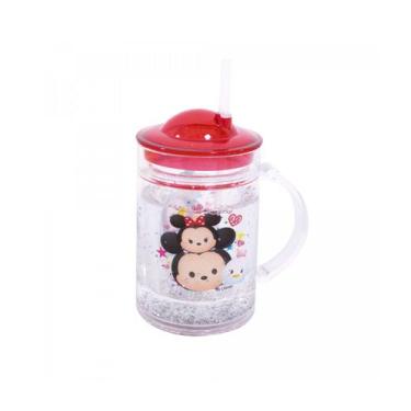 Imagem de Caneca com Tampa e Canudo Mickey e Minnie Tsum Tsum - Tasco