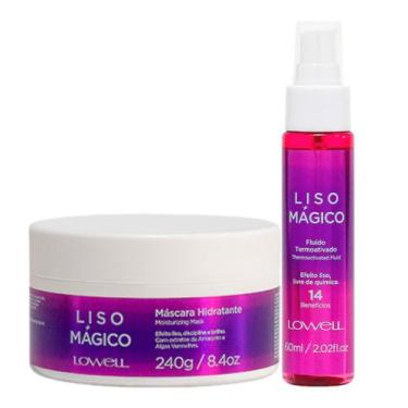 Imagem de Kit Liso Mágico 1 Máscara 240g 1 Fluido 60ml Lowell
