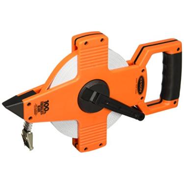 Imagem de (30m Length, Units: ft, 1/10, 1/100; Hook Attachment; Blade: F2) - Keson OTR10100 30m Open Reel Fibreglass Tape Measure