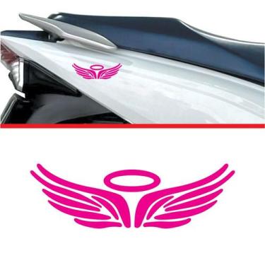 Imagem de Adesivo sem resina asa anjo - Teu Adesivo, Rosa