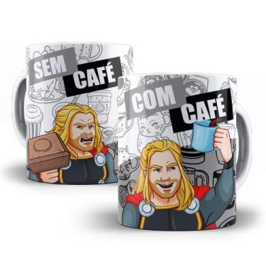 Imagem de Caneca Thor Com Café Sem Café Porcelana Personalizada - Tio da Caneca