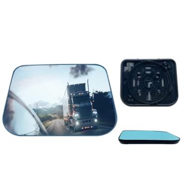 Imagem de SPLENDID Substituição inferior de vidro espelhado, espelho convexo pequeno ângulo para porta, aquecido, fácil instalação (ajuste: 2003-2009 Chevy Kodiak, 2003-2009 Topkick GMC C4500/ C5500/ C6500/ C7500)