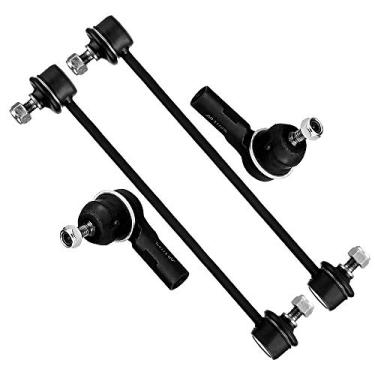Imagem de SCITOO Conjunto de kit de suspensão de 4 peças para Mitsubishi Lancer Outlander Link da extremidade da barra oscilante dianteira, extremidade da haste de direção externa