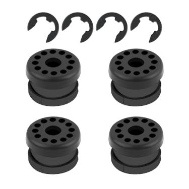 Imagem de Buchas de ligação de mudança de caixa de transferência com 4 clipes eletrônicos, kit de substituição de bucha de câmbio OEM # 68078974AA 68078975AA, kit de reparo de ligação de câmbio compatível com