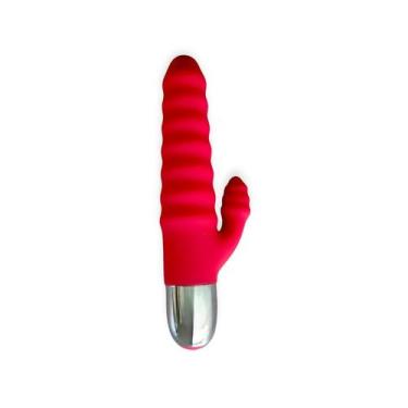 Imagem de Vibrador Feminino Recarregável Ondulado com Estimulador 10 Vibrações T