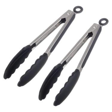 Imagem de Kit Dois Pegadores com Ponta de Silicone Preto 23cm - WECK