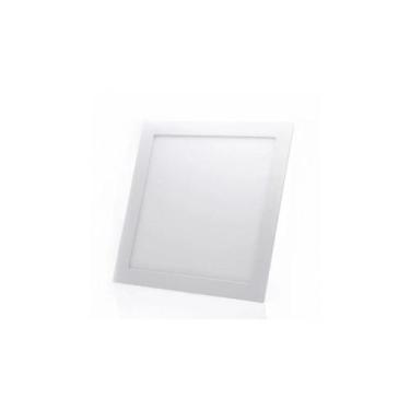 Imagem de Painel Luz Quadrado Led 24w 29,2x29,2 Embutir Luminária Plafon Cor Ama