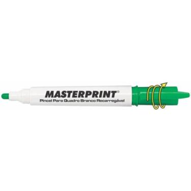 Imagem de Pincel Quadro Branco MP 619 Verde Recarregável Caixa com 12 - Masterpr