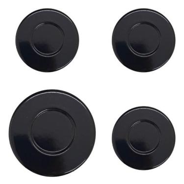 Imagem de Kit Com 4 Tampinhas Espalhador De Chamas Cooktop 4 Bocas Fischer