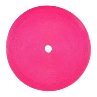 Imagem de Correia de nylon de 1,2 cm da est Coast Paracord – Material resistente e leve – Vários comprimentos e cores – Engrenagem faça você mesmo, acessórios, reparo (rosa choque de 3,5 m)