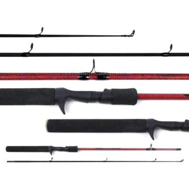 Imagem de Vara Para Carretilha Cmik 80% Carbono 6'0" (1,80m) 18-28lbs - 2 Partes