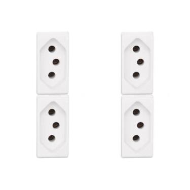 Imagem de Kit C/4 - Pial Modulo  Pop Tomada  2P+T 20A 3020 - Pial legrand