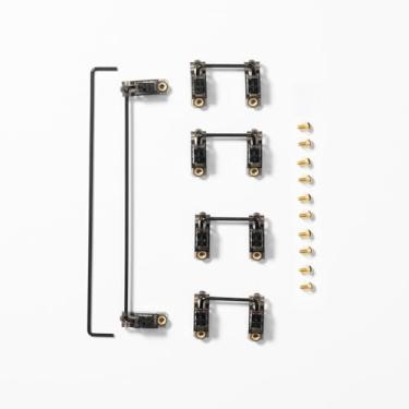 Imagem de OOCTPK Kit de estabilizadores de teclado V3.1, parafuso de montagem PCB de 1,2 mm com fios de 2u 6,25u 7u, facadas de teclado para placa de chave mecânica Custome de 1,2 mm