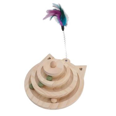 Imagem de Brinquedos de Gatos Interativos de Vários Níveis, Brinquedos de Gato de 4tier Roller Roller Roller de Brinquedo de Gato 3 Toca -Gato Brinquedos de Gato Com Seis Bolas Coloridas