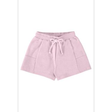 Imagem de Shorts Infantil em Moletom Linho Up Baby, Roxo, 6