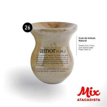 Imagem de Cuia De Madeira Gravada A Laser - Imbuia - Mix Atacadista, MOD 26