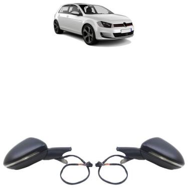 Imagem de Retrovisor Golf GTI 2015 2016 2017 2018 Elétrico Com Luz Cortesia - Au