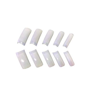 Imagem de 500 Unid Tips Unha Postiça Natural Reta,sorriso, Curvatura C - PDIMPOR