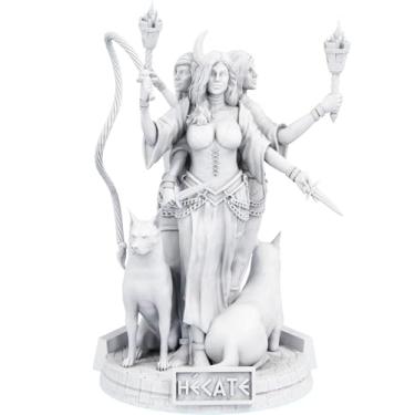Imagem de Estátua Hecate - Deusa Tríplice - Versão Divina (Cor Mármore)