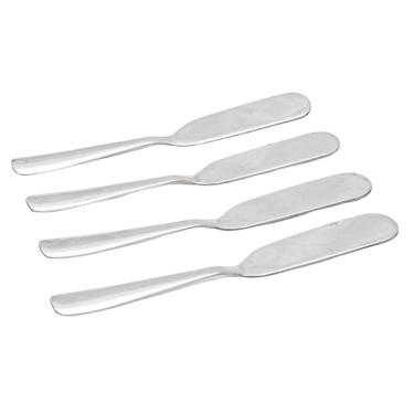 Imagem de Conjunto De Espátulas Para Manteiga Patê De Aço Inoxidável Com 4 Unidades