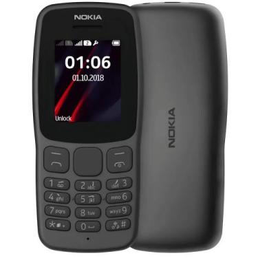 Imagem de Celular Nokia 106 Dois Chips Com Rádio Fácil de Usar para Idoso