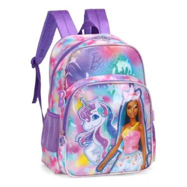 Imagem de Mochila de Costas Barbie Lilás Unicórnio - Luxcel IS39981BB-LI
