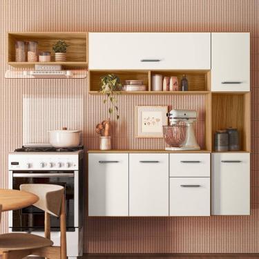 Imagem de Cozinha Compacta Suspensa 6 Portas 1 Gaveta Charlote