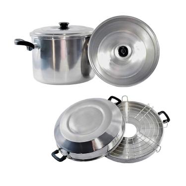 Imagem de Conjunto Forma Pudim Panela 2x1 E Churrasqueira Premium