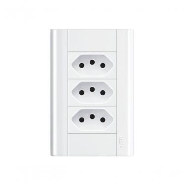 Imagem de Conjunto Fame Modulare - Tomada Tripla 2p+t 10a