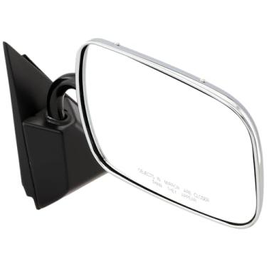 Imagem de JC Whitney Espelho Retrovisor Não Elétrico Do Lado Passageiro Para Chevrolet C1500 K1500 1988-1998, Cabine Padrão Cromada Jgm13R