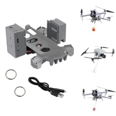 Imagem de SZZCNOX Acessórios de drone de lançador aéreo de plástico para DJI AIR 3, sistema de lançamento de carga útil com trem de pouso de extensão de altura dobrável, dispositivo de liberação de entrega de