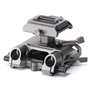 Imagem de Tilta Placa de base LWS Arca ajustável em altura de 15 mm – cinza titânio | Compatível com placas DJI ARCA e hastes de 15 mm | Altura ajustável para padrão LWS 85 mm | Inclui pino de segurança