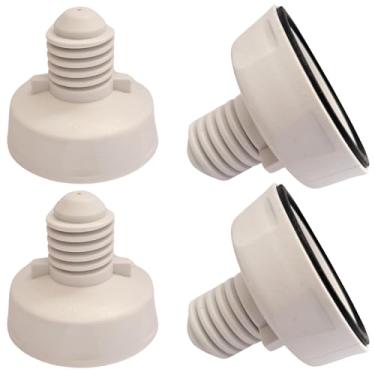 Imagem de Kit com 4 Pé Nivelador compatível com Lavadora Electrolux – Modelos 7kg a 15kg – Antivibração, Ajustável – Máquina de Lavar Roupa