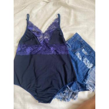 Imagem de Body Plus Size até o tamanho 54 - VM Store, Azul marinho, 52/54