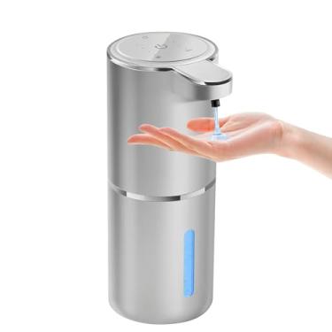 Imagem de Dispensador automático de sabonete líquido para banheiro, cozinha, xampu corporal, gel de banho, mãos livres, suporte de parede, dispensador de sabão sem toque, dispensador automático de líquido de