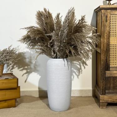 Imagem de Vaso de cerâmica rústico grande para casa de fazenda, vaso de cerâmica de 40 cm de altura, vaso de flores vintage para decoração de mesa de entrada, sala de estar, mesa de entrada, vaso de terracota,