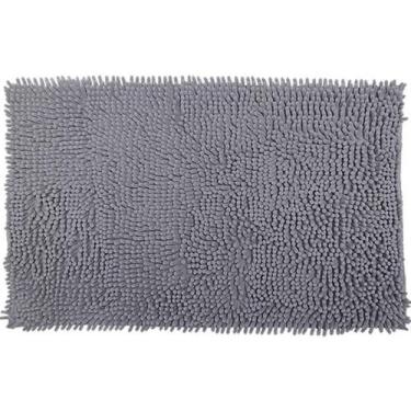 Imagem de Tapete Popcorn Antiderrapante 40x60cm Cinza - BENE CASA