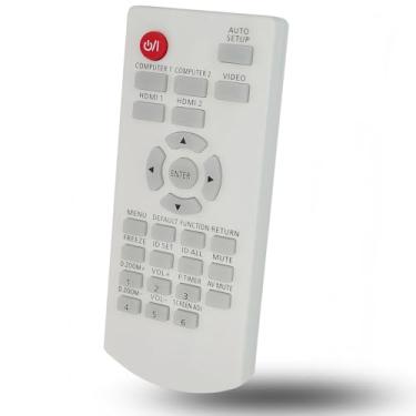 Imagem de Controle remoto de substituição compatível com projetor Panasonic N2QAYA000088 PT-VW530 PT-VW530U PT-VW540 PT-VX600 PT-VX600U PT-VX610 PT-VZ570 PT-VZ580 3LCD