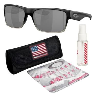 Imagem de OAKLEY TWOFACE OO9189 Óculos de sol quadrados com kit oficial de óculos, Preto fosco, 60 mm