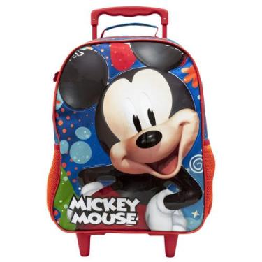 Imagem de Mochila de Rodinhas Escolar Mickey Mouse Infantil 3D - Xeryus
