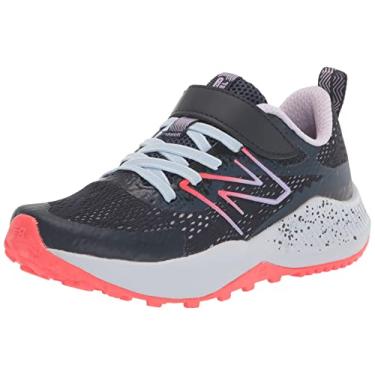 Imagem de New Balance Tênis de corrida infantil Dynasoft Nitrel V5 Hook & Loop, Eclipse/Índigo Natural/Vermelho Elétrico, 11 Little Kid