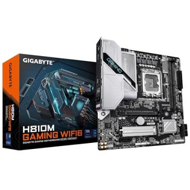 Imagem de GIGABYTE Placa mãe H810M Gaming WIFI6 Intel Core Ultra (Série 2) LGA 1851, mATX, DDR5, 1x M.2, PCIe 5.0, USB-C, WIFI6, LAN 2,5GbE, EZ-Latch