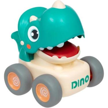 Imagem de Carrinho Dino Buba com Fricção e Apito - Verde Escuro
